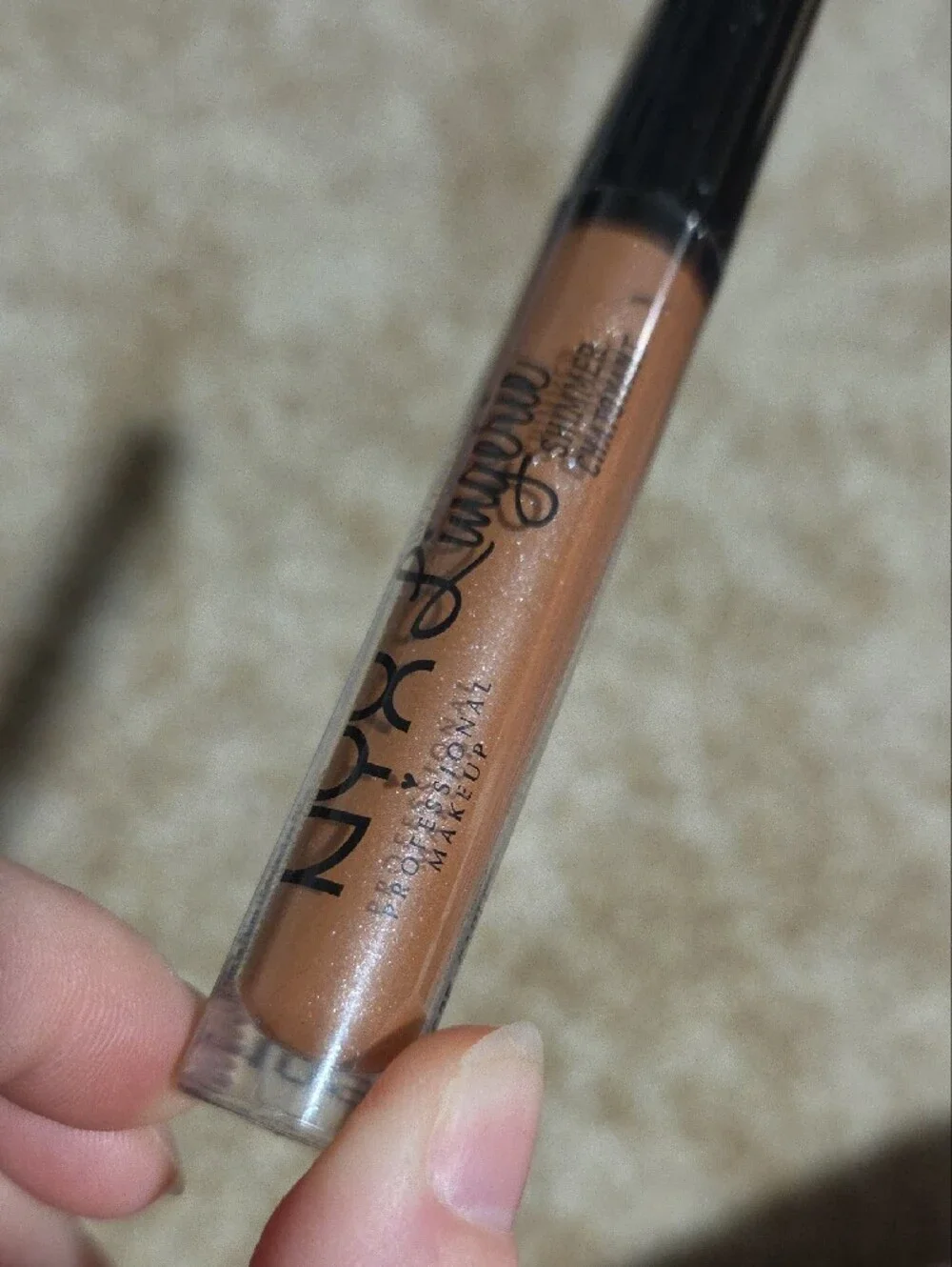NYX Lingerie Shimmer Lipstick - Shimmery Bronze